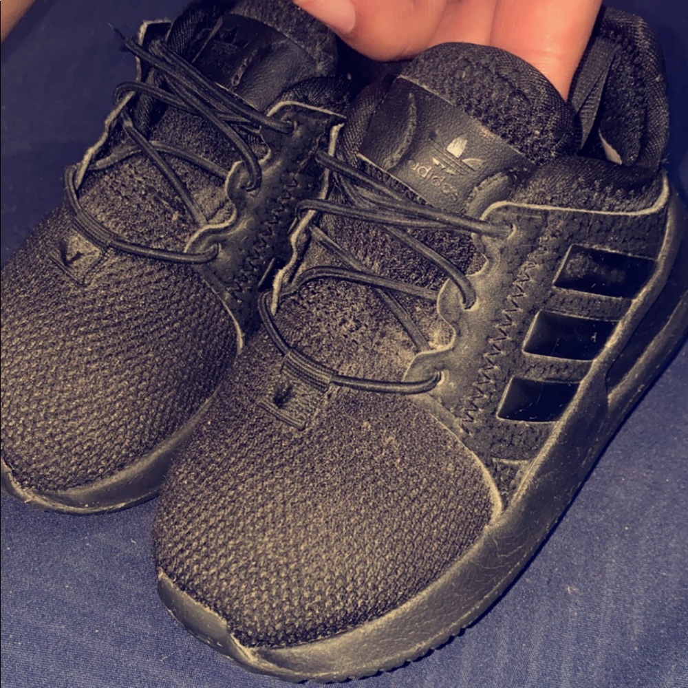 Adidas black shoes for toddler